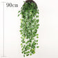 Artificial Plant Vines Wall Hanging Rattan Leaves Branches Outdoor Garden Home Decoration Plastic Fake Silk Leaf Green Plant Ivy Snapitonline