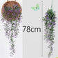Artificial Plant Vines Wall Hanging Rattan Leaves Branches Outdoor Garden Home Decoration Plastic Fake Silk Leaf Green Plant Ivy Snapitonline