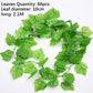Artificial Plant Vines Wall Hanging Rattan Leaves Branches Outdoor Garden Home Decoration Plastic Fake Silk Leaf Green Plant Ivy Snapitonline