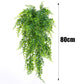 Artificial Plant Vines Wall Hanging Rattan Leaves Branches Outdoor Garden Home Decoration Plastic Fake Silk Leaf Green Plant Ivy Snapitonline
