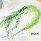 Artificial Plant Vines Wall Hanging Rattan Leaves Branches Outdoor Garden Home Decoration Plastic Fake Silk Leaf Green Plant Ivy Snapitonline
