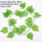 Artificial Plant Vines Wall Hanging Rattan Leaves Branches Outdoor Garden Home Decoration Plastic Fake Silk Leaf Green Plant Ivy Snapitonline