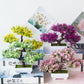Artificial Plants Bonsai Small Tree Pot Fake Plant Flowers Potted Ornaments For Home Room Table Decoration Hotel Garden Decor Snapitonline