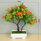 Artificial Plants Bonsai Small Tree Pot Fake Plant Flowers Potted Ornaments For Home Room Table Decoration Hotel Garden Decor Snapitonline