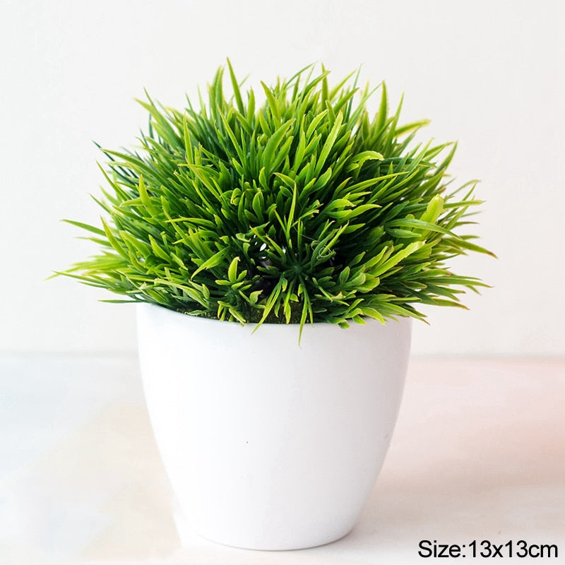 Artificial Plants Bonsai Small Tree Pot Fake Plant Flowers Potted Ornaments For Home Room Table Decoration Hotel Garden Decor Snapitonline