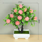 Artificial Plants Bonsai Small Tree Pot Fake Plant Flowers Potted Ornaments For Home Room Table Decoration Hotel Garden Decor Snapitonline