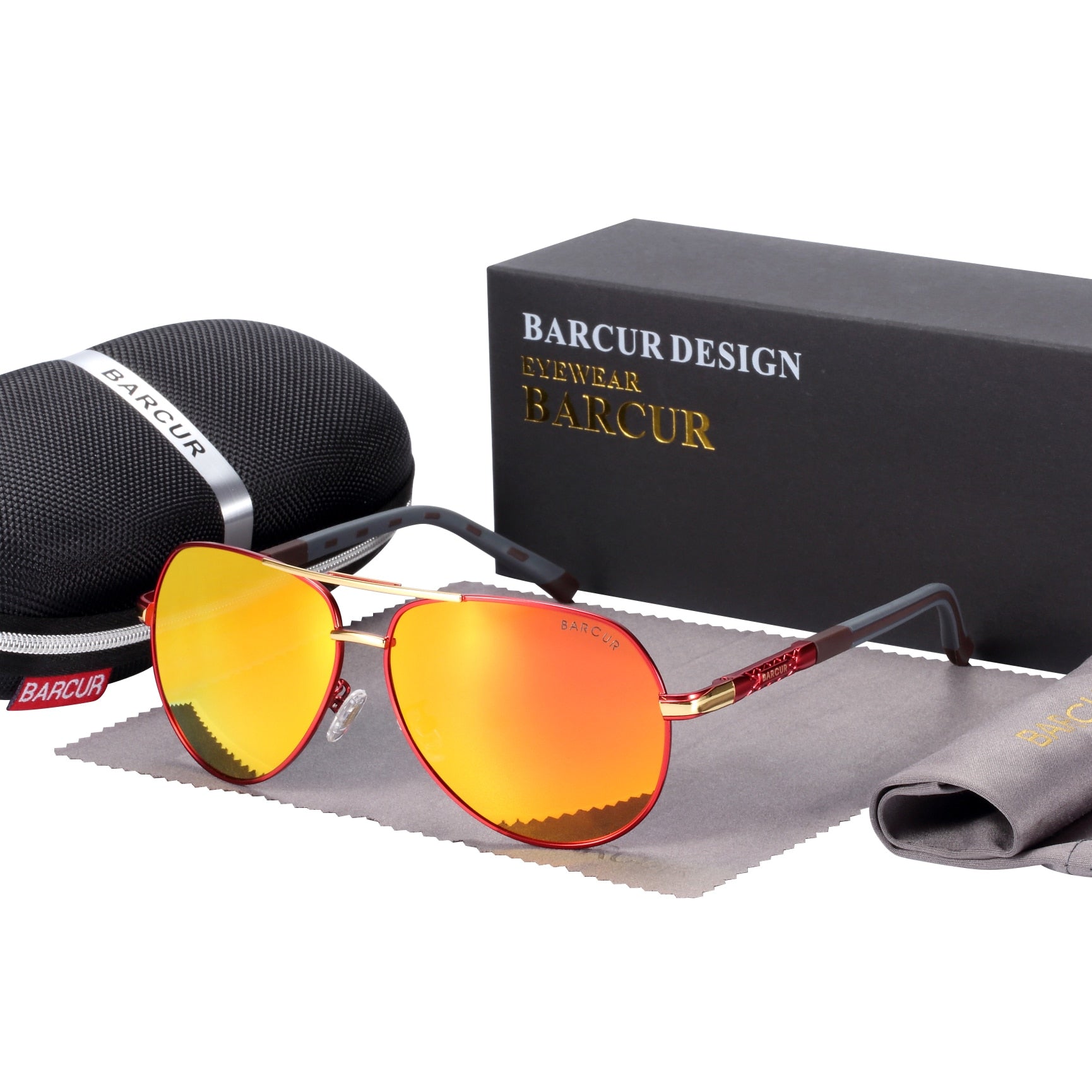 BARCUR Aluminum Vintage Men Sunglasses Men Polarized Coating Classic Sun Glasses Women Shade Male Driving Accessories Eyewear Snapitonline