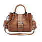 Bags For Women 2021 New Fashion Leather Handbags Crossbody Flaps Female Vintage Bucket Shoulder Purse Ladies Pouch Sac A Femme Snapitonline