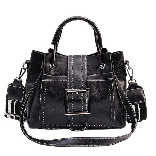 Bags For Women 2021 New Fashion Leather Handbags Crossbody Flaps Female Vintage Bucket Shoulder Purse Ladies Pouch Sac A Femme Snapitonline