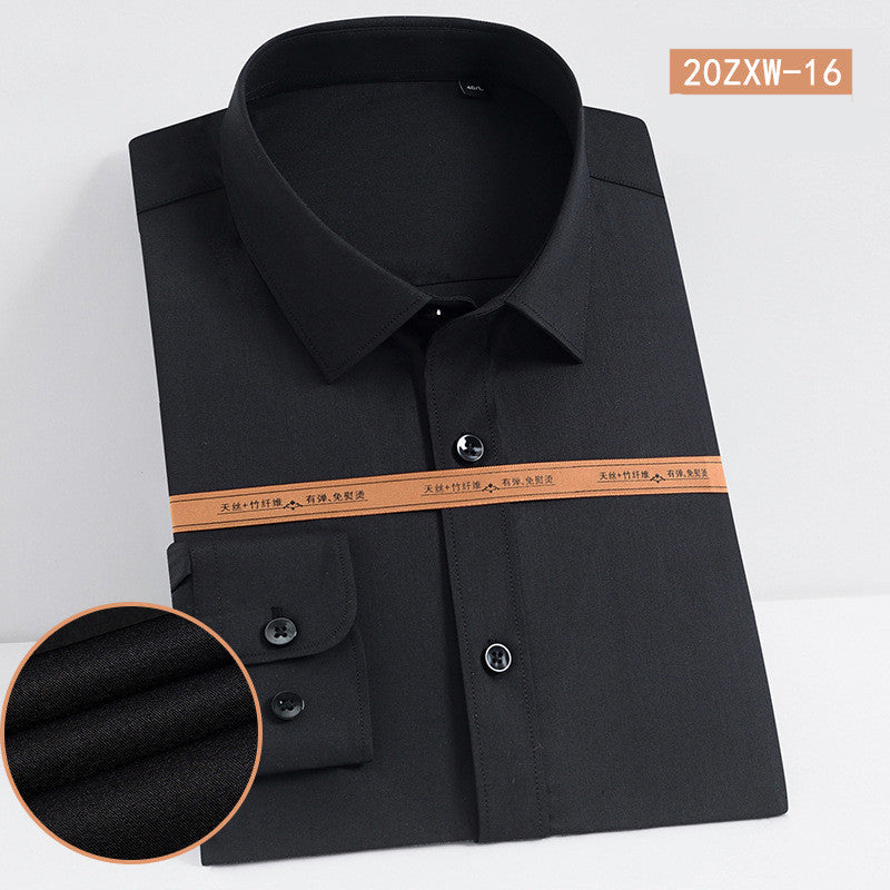 Bamboo Fiber Men's Long Sleeve Shirt Snapitonline