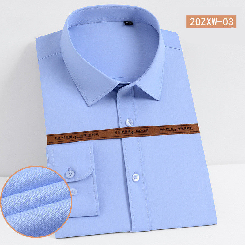 Bamboo Fiber Men's Long Sleeve Shirt Snapitonline