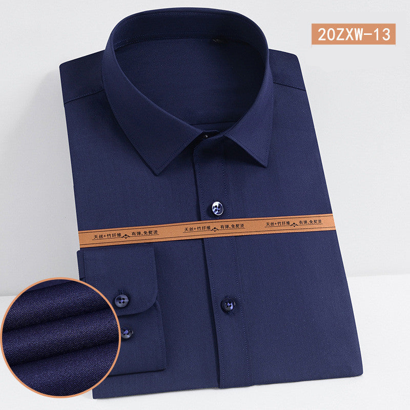 Bamboo Fiber Men's Long Sleeve Shirt Snapitonline