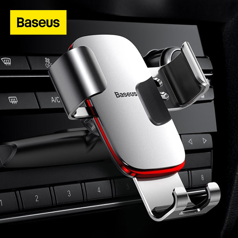 Baseus Gravity Car Phone Holder Mobile Phone Clip Holder Stand Bracket CD Slot/Airvent Mount Holder for iPhone Samsung Snapitonline