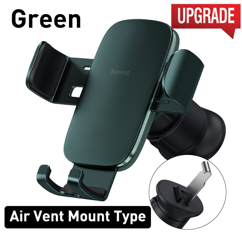 Baseus Gravity Car Phone Holder Mobile Phone Clip Holder Stand Bracket CD Slot/Airvent Mount Holder for iPhone Samsung Snapitonline