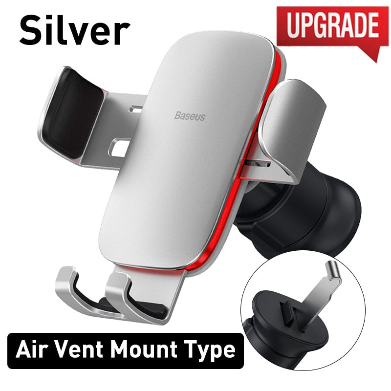 Baseus Gravity Car Phone Holder Mobile Phone Clip Holder Stand Bracket CD Slot/Airvent Mount Holder for iPhone Samsung Snapitonline