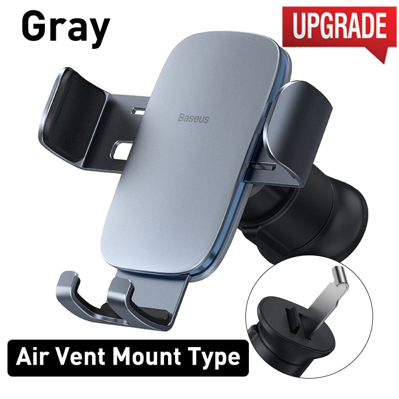 Baseus Gravity Car Phone Holder Mobile Phone Clip Holder Stand Bracket CD Slot/Airvent Mount Holder for iPhone Samsung Snapitonline
