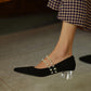 Black pointed sexy heels Snapitonline