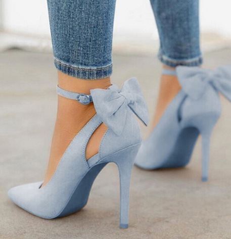 Bow high heels Snapitonline