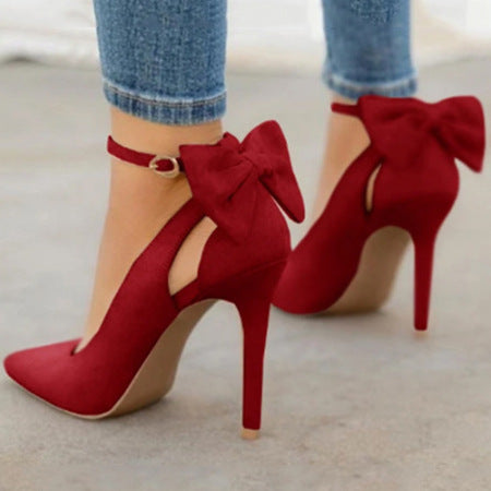 Bow high heels Snapitonline