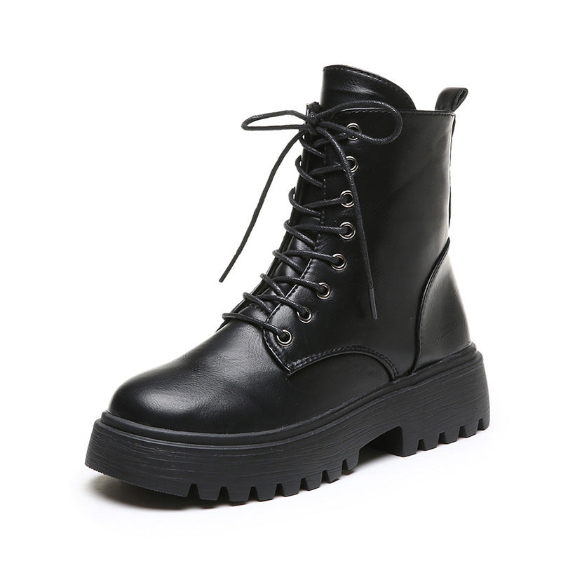 British Pure Color Ladies Waterproof Martin Boots Snapitonline
