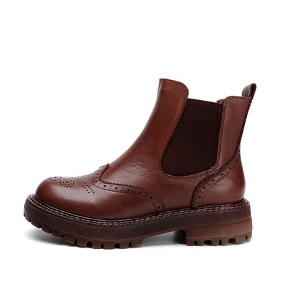 British style thick heel women's boots Snapitonline