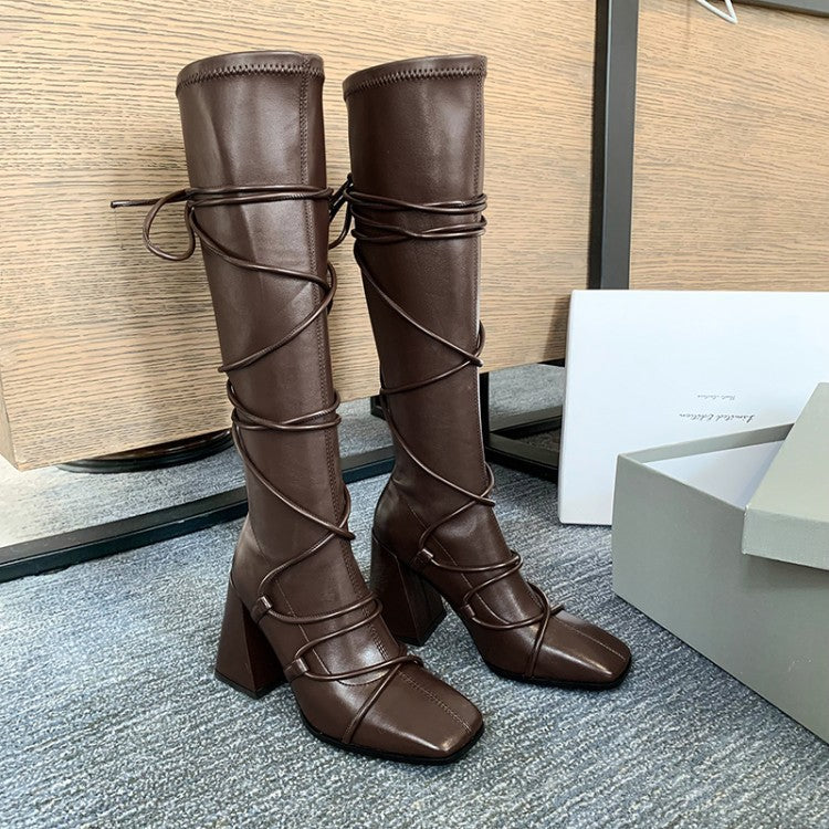 But Knee Boots Thick High Heel Boots Snapitonline