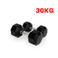 CANNON set hexagonal rubber gym weights 1 to 20 Kg men and women fitness training dumbbells Snapitonline