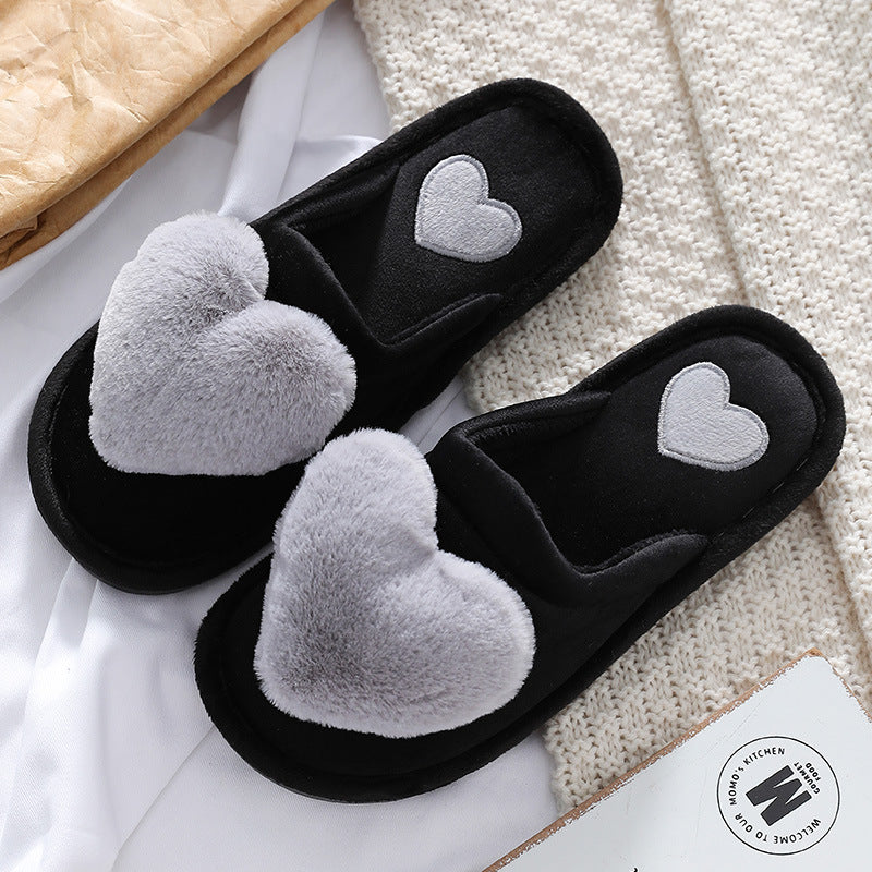 Cartoon love slippery home slippers Snapitonline