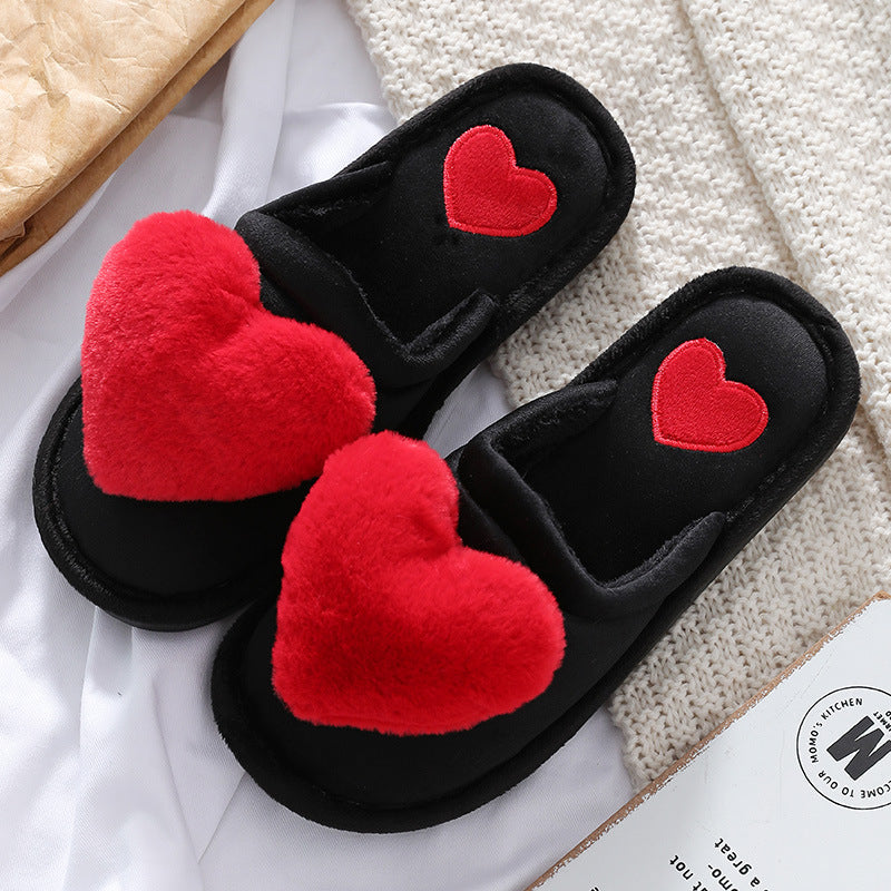 Cartoon love slippery home slippers Snapitonline