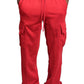 Casual multi-pocket loose straight-leg overalls Snapitonline