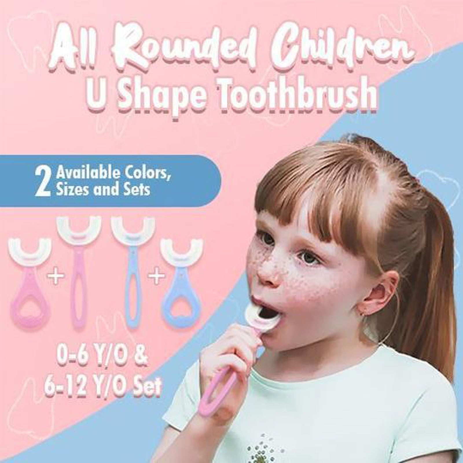 Children U-Shape Toothbrush Snapitonline
