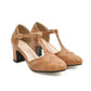 Chunky All Match Medium Heel High Pumps Snapitonline