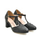 Chunky All Match Medium Heel High Pumps Snapitonline