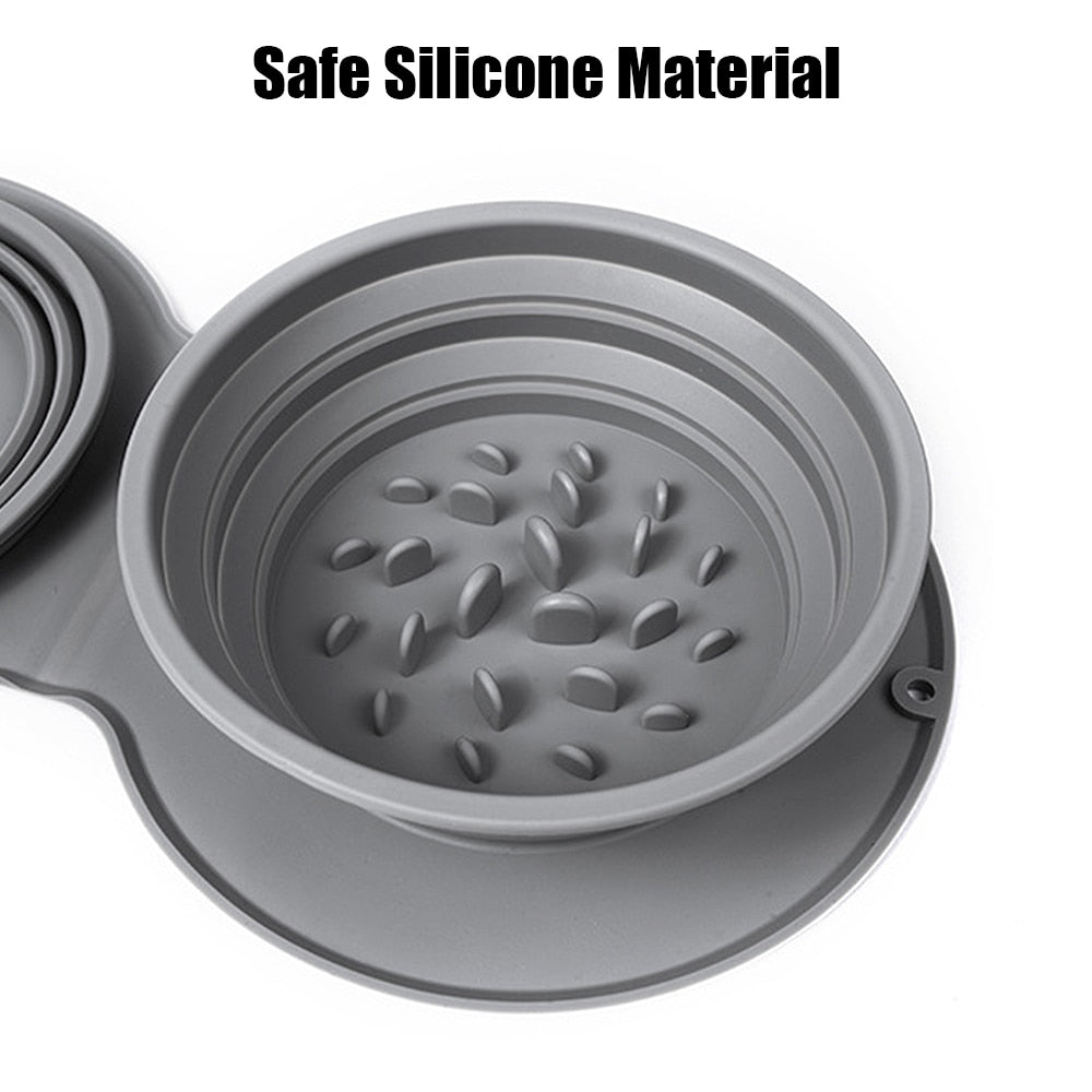 Collapsible Pet Food Bowl Snapitonline