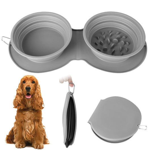 Collapsible Pet Food Bowl Snapitonline