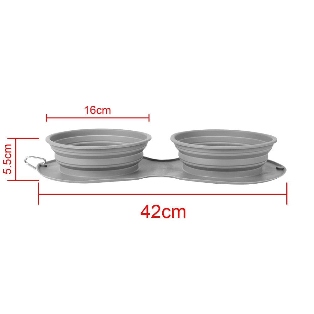 Collapsible Pet Food Bowl Snapitonline
