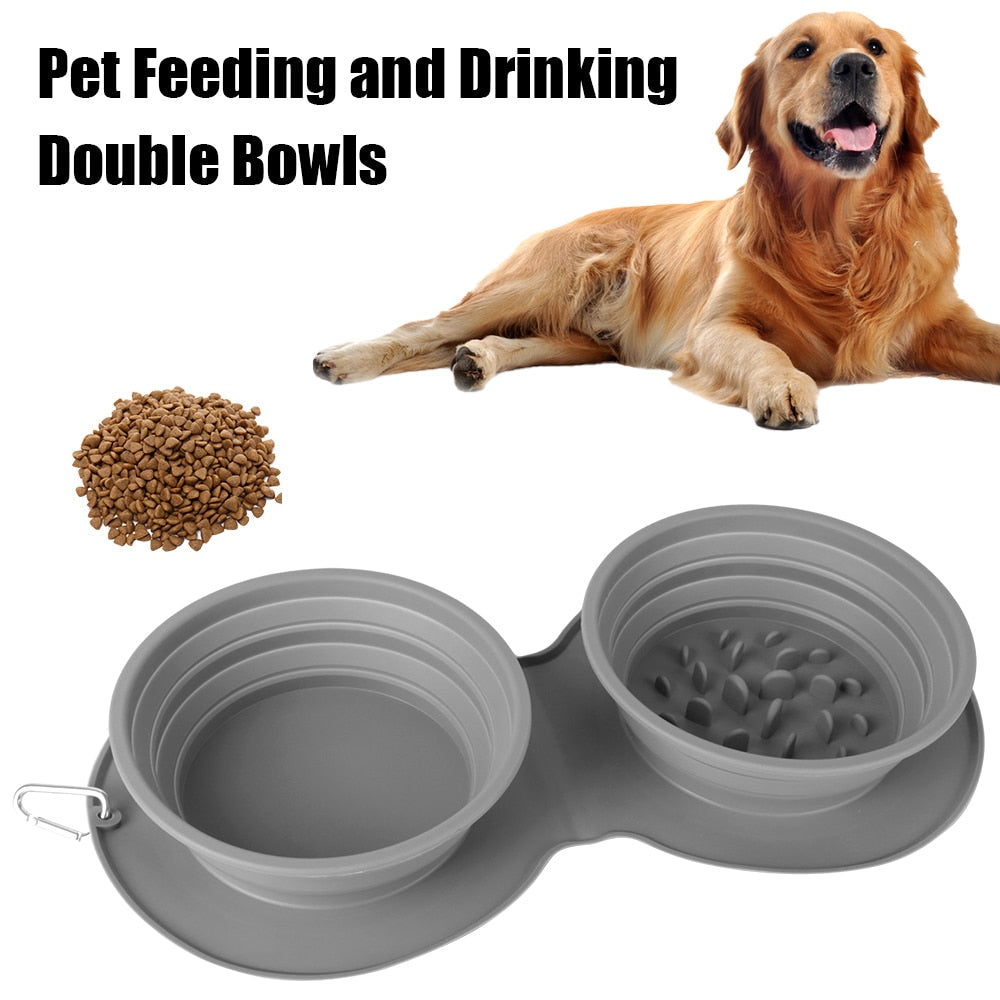 Collapsible Pet Food Bowl Snapitonline