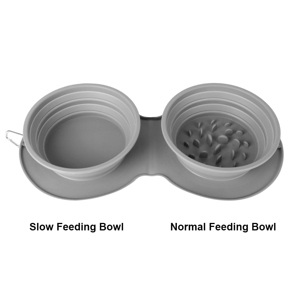 Collapsible Pet Food Bowl Snapitonline