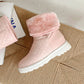 College Style Women's Shoes Size 33-50 Warm Mid-Tube Snow Boots Snapitonline