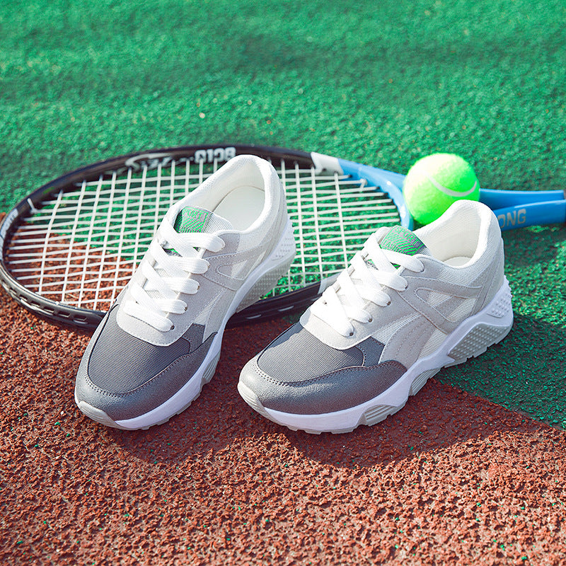 Color M,atching Increased Running Shoes Flat Casual Shoes Student Sneakers Snapitonline