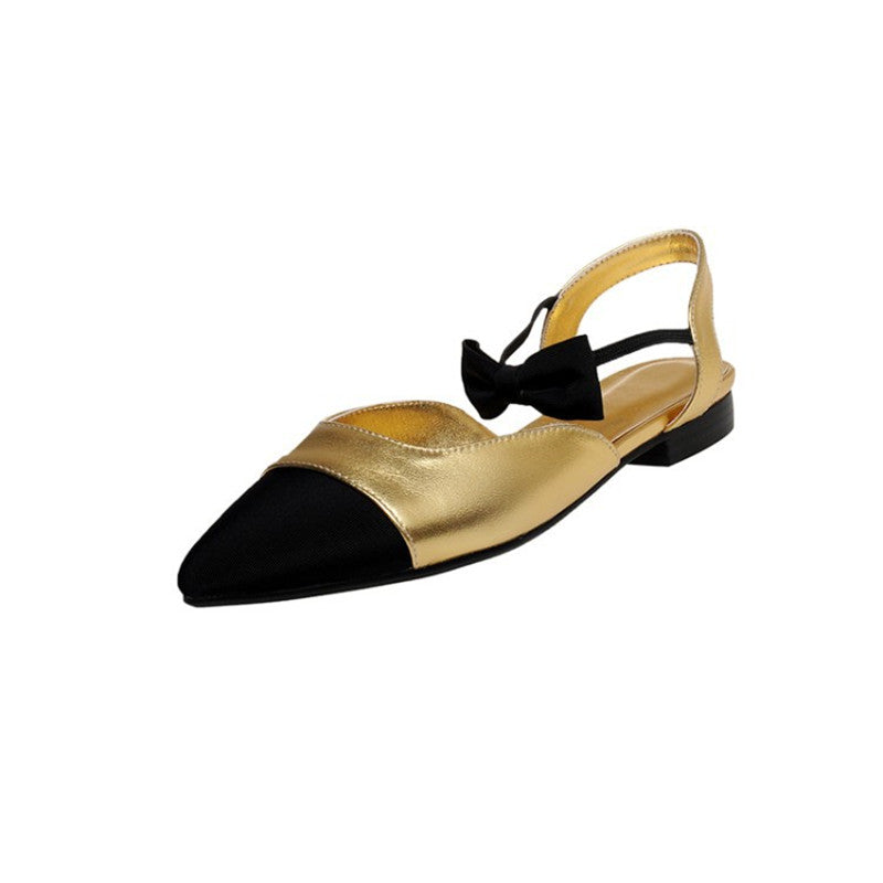 Colorblock Pointed-toe Chunky Heels With Mid-high Heels Snapitonline