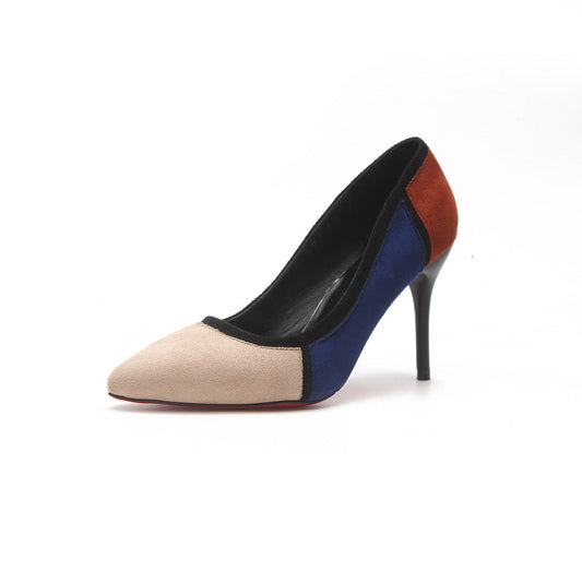 Colorblock high heels Snapitonline