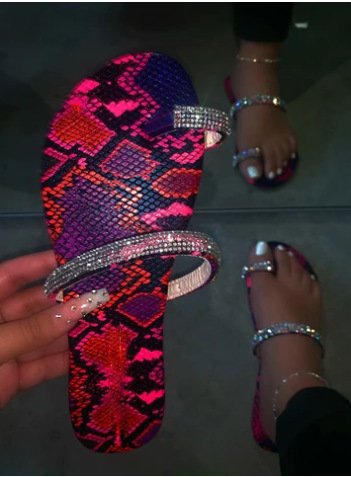Diamond flat sandals and slippers Snapitonline
