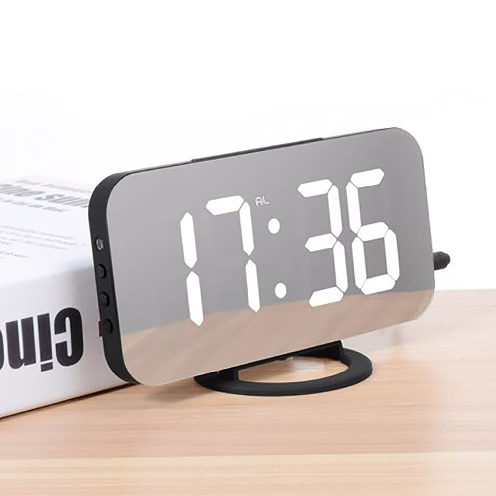 Digital LED Mirror Alarm Clock Snapitonline