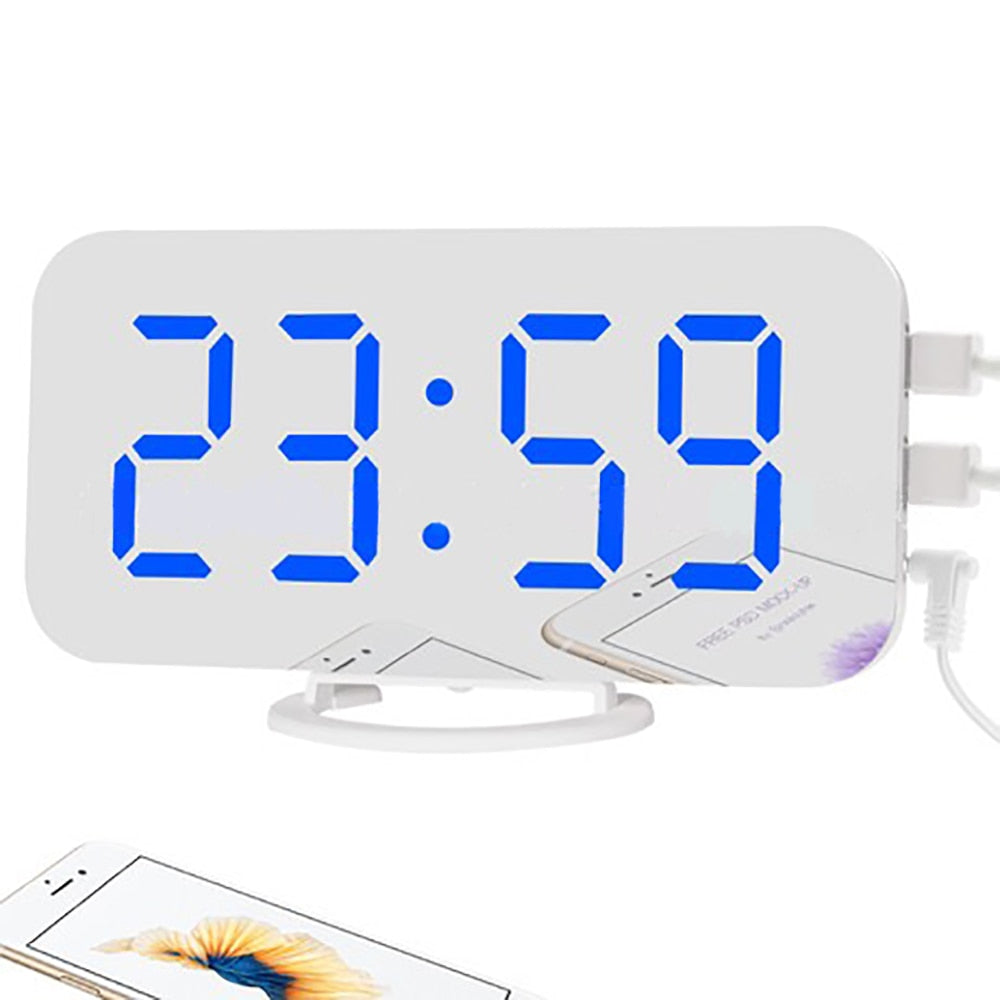 Digital LED Mirror Alarm Clock Snapitonline