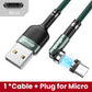 Elough 540 Rotate Magnetic Cable USB-C Magnetic Charger Micro USB Type C Cable Mobile Phone Cable For iPhone Xiaomi Poco Huawei Snapitonline
