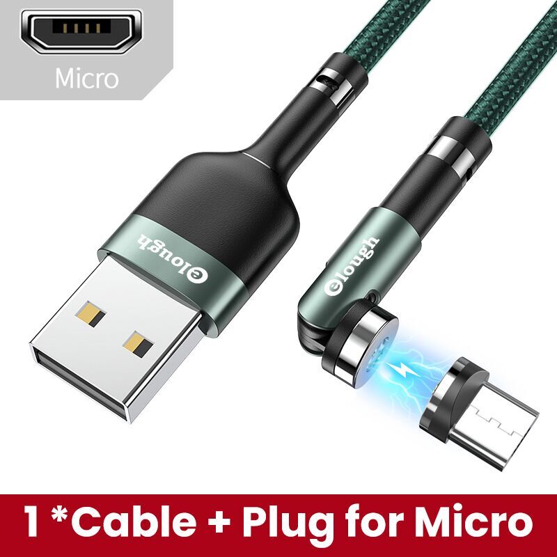 Elough 540 Rotate Magnetic Cable USB-C Magnetic Charger Micro USB Type C Cable Mobile Phone Cable For iPhone Xiaomi Poco Huawei Snapitonline