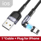 Elough 540 Rotate Magnetic Cable USB-C Magnetic Charger Micro USB Type C Cable Mobile Phone Cable For iPhone Xiaomi Poco Huawei Snapitonline
