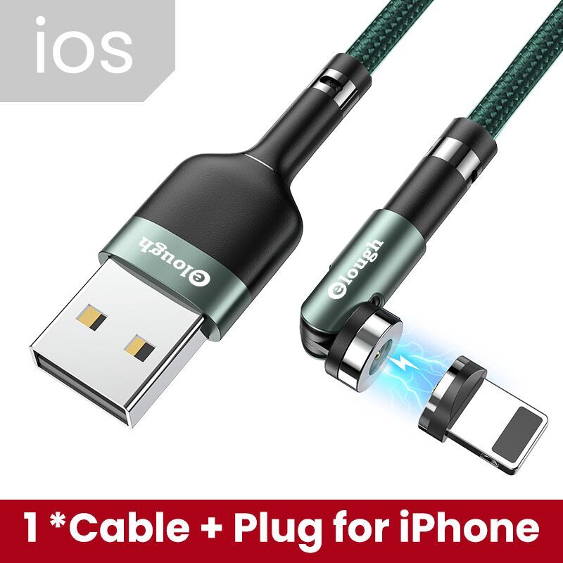 Elough 540 Rotate Magnetic Cable USB-C Magnetic Charger Micro USB Type C Cable Mobile Phone Cable For iPhone Xiaomi Poco Huawei Snapitonline