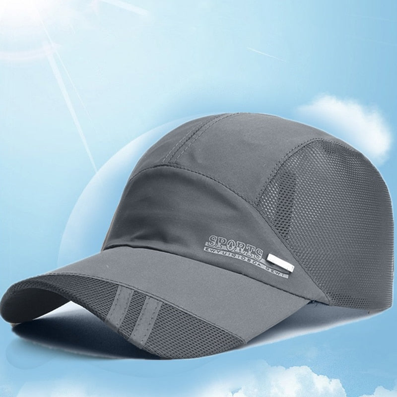 Fashion High Quality Breathable Men Women Snapback Hip Hop Hat Mesh Sun Gorras Unisex Casual Plain Adjustable Baseball Cap Snapitonline